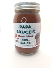 Load image into Gallery viewer, 18 oz. Papa Bruce&#39;s &quot;Street Heat&quot; BBQ sauce (No high fructose corn syrup/ gluten free/ vegan friendly)

